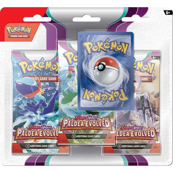 Pokémon Scarlet & Violet Paldea Evolved - 3 Pack Blister