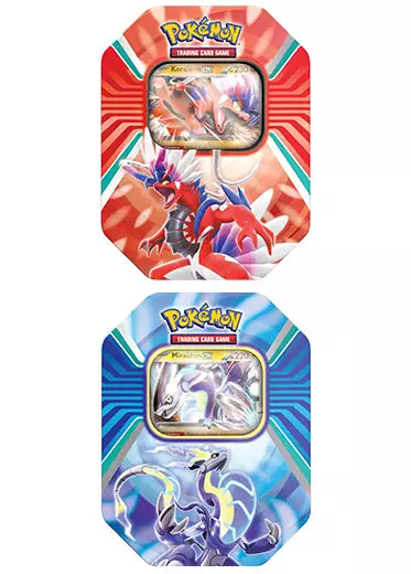 Pokémon Paldea Legends Tin - Koraidon/Miraidon Set of 2