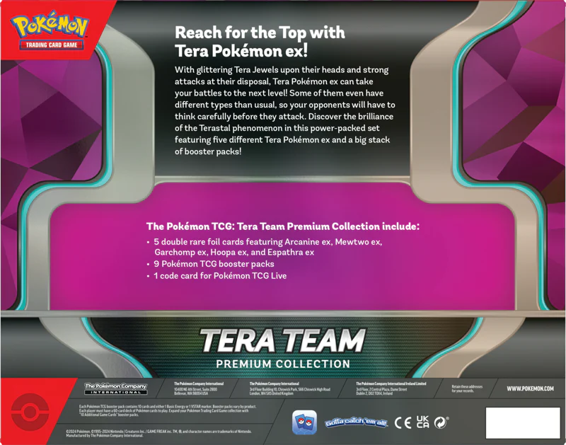 Pokémon Tera Team Premium Collection Box