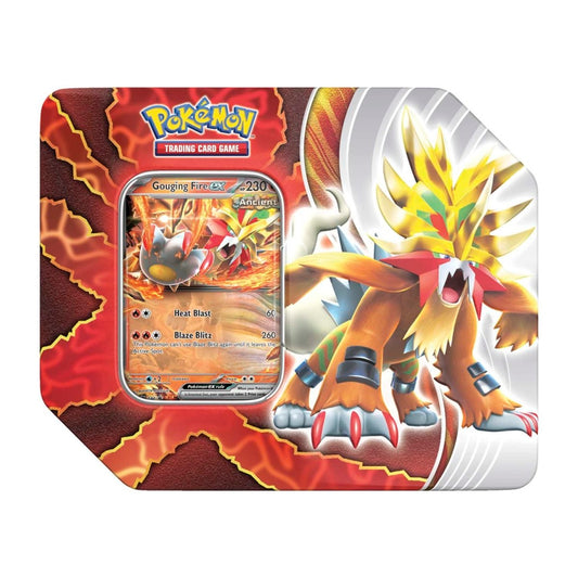 Pokémon Paradox Destinies Tin (Gouging Fire ex)