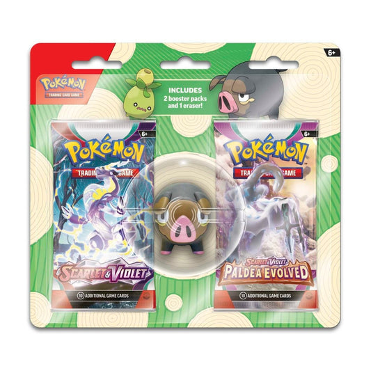 Pokémon Back to School Eraser Blister - Smoliv/Lechon