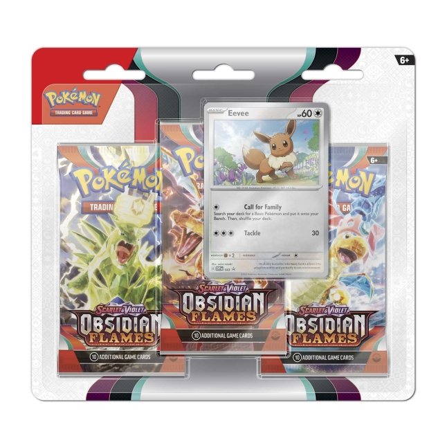Pokémon Scarlet & Violet Obsidian Flames - 3 Pack Blister
