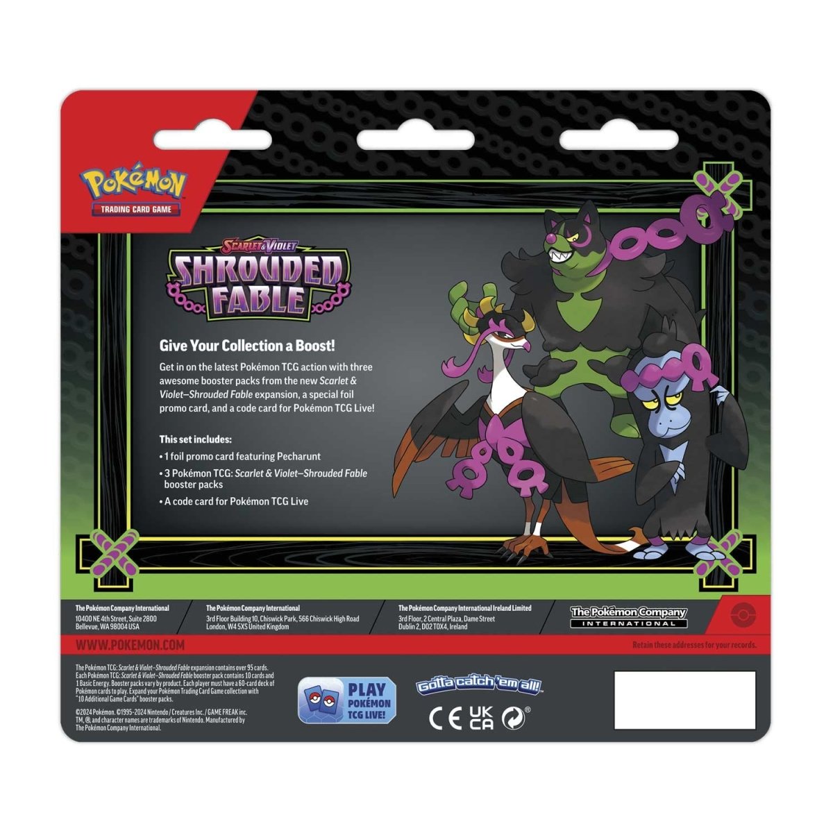 Pokémon Scarlet & Violet Shrouded Fable - 3 Pack Blister