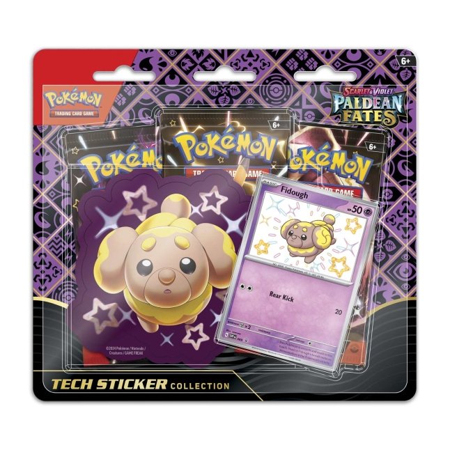 Pokémon Scarlet & Violet-Paldean Fates Tech Sticker Collection (Shiny Fidough)