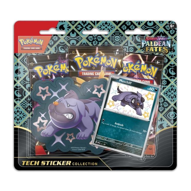 Pokémon TCG: Scarlet & Violet-Paldean Fates Tech Sticker Collection (Shiny Maschiff)
