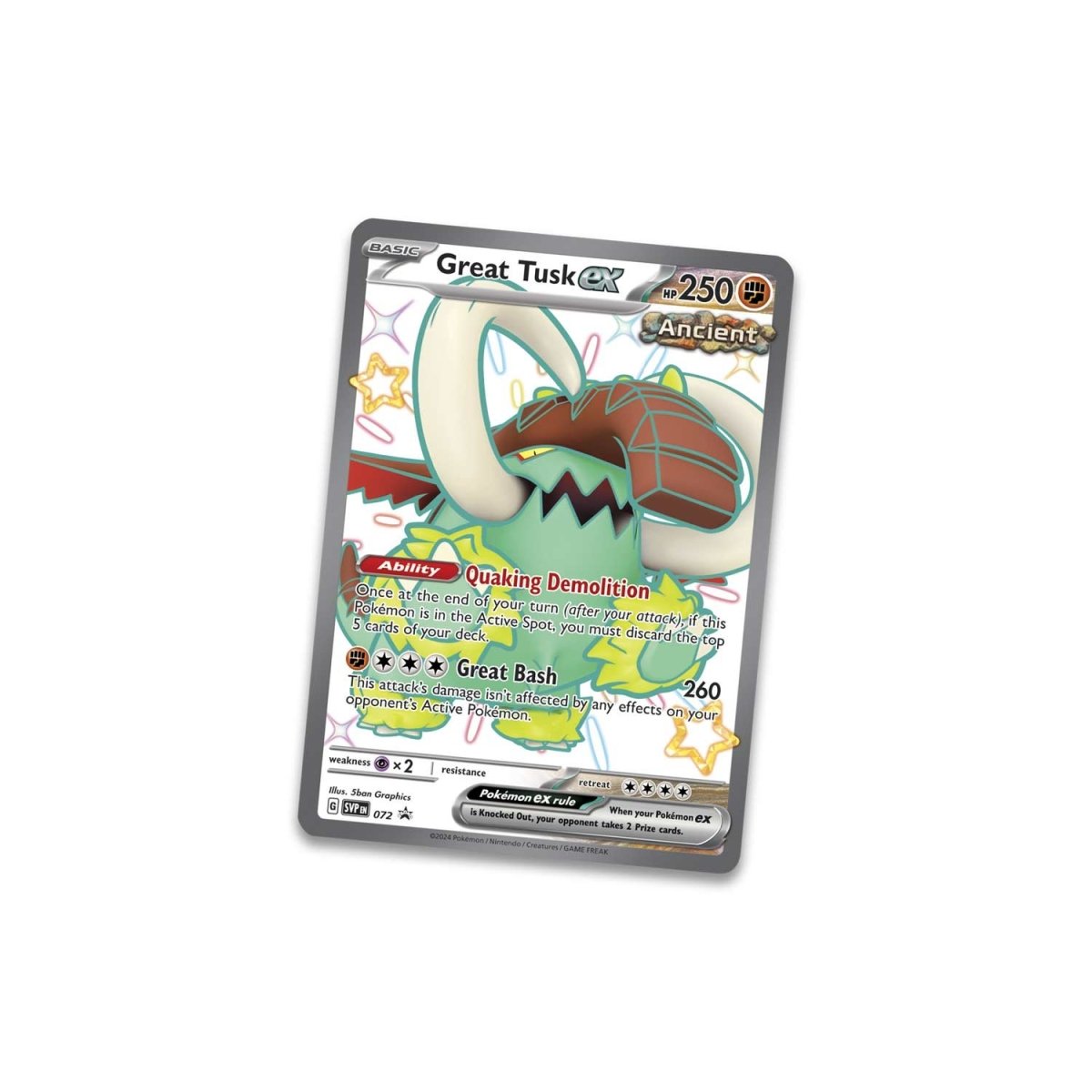 Pokémon Paldean Fates Tin (Shiny Great Tusk ex)