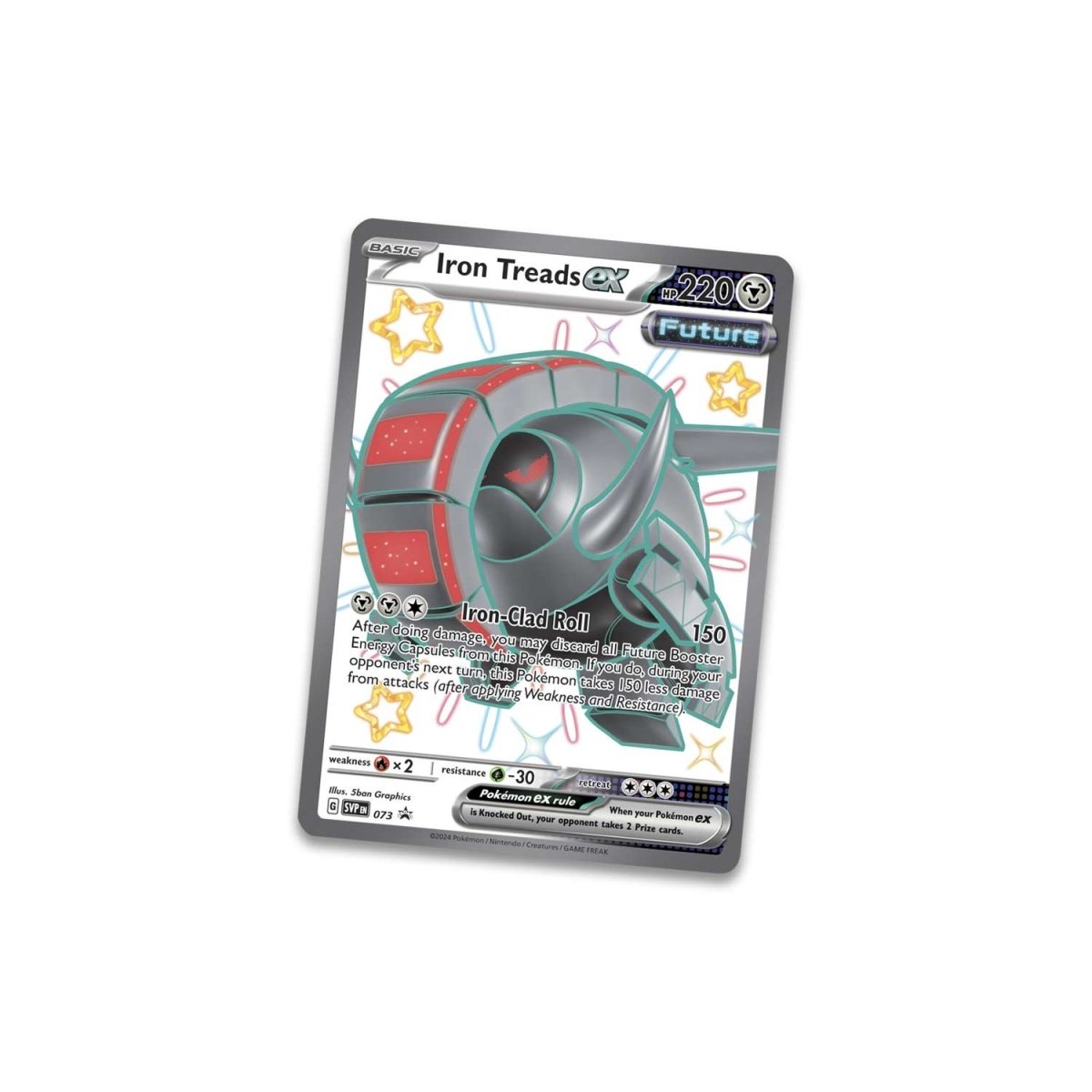 Pokémon Paldean Fates Tin (Shiny Iron Treads ex)
