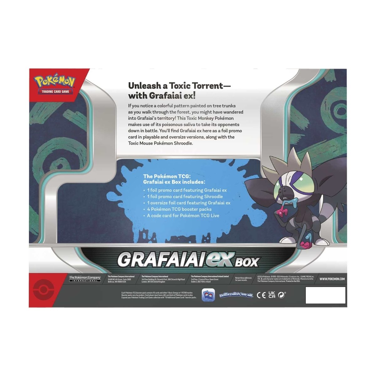 Pokémon Grafaiai Ex Collection Box
