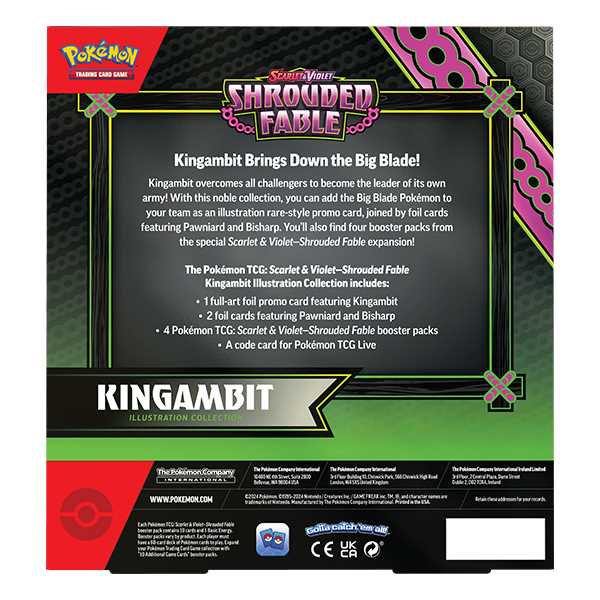 Pokémon Shrouded Fable Kingambit Illustration Collection Box