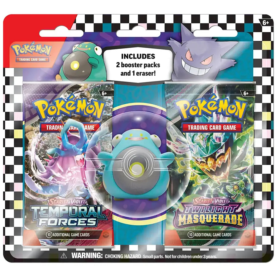 Pokémon 2 Booster Packs & Belibolt Eraser